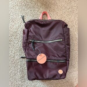 NWT SHORTY LOVE MAROON BOXER BACKPACK